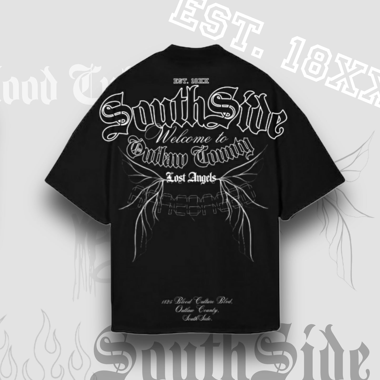 (PRE-ORDER) Black Oversize SouthSide Tee