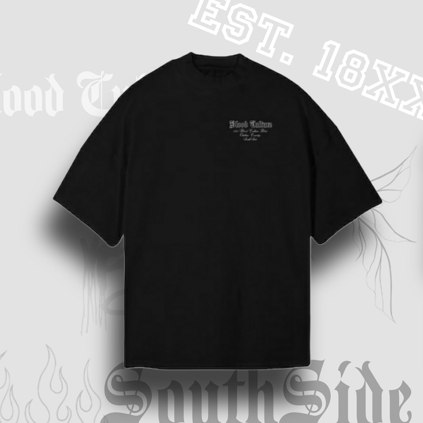 (PRE-ORDER) Black Oversize SouthSide Tee