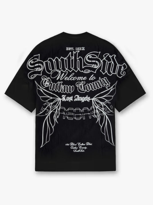 Black Oversize SouthSide Era Tee